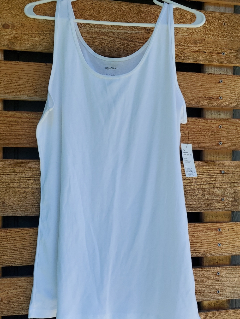 XL White Sonoma everyday Tunic Tank Top